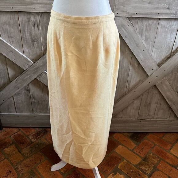 John Meyer of Norwich Yellow Set Skirt Blazer - Picture 6 of 13